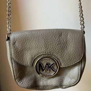Small Light Gray Michael Kors Sidebag